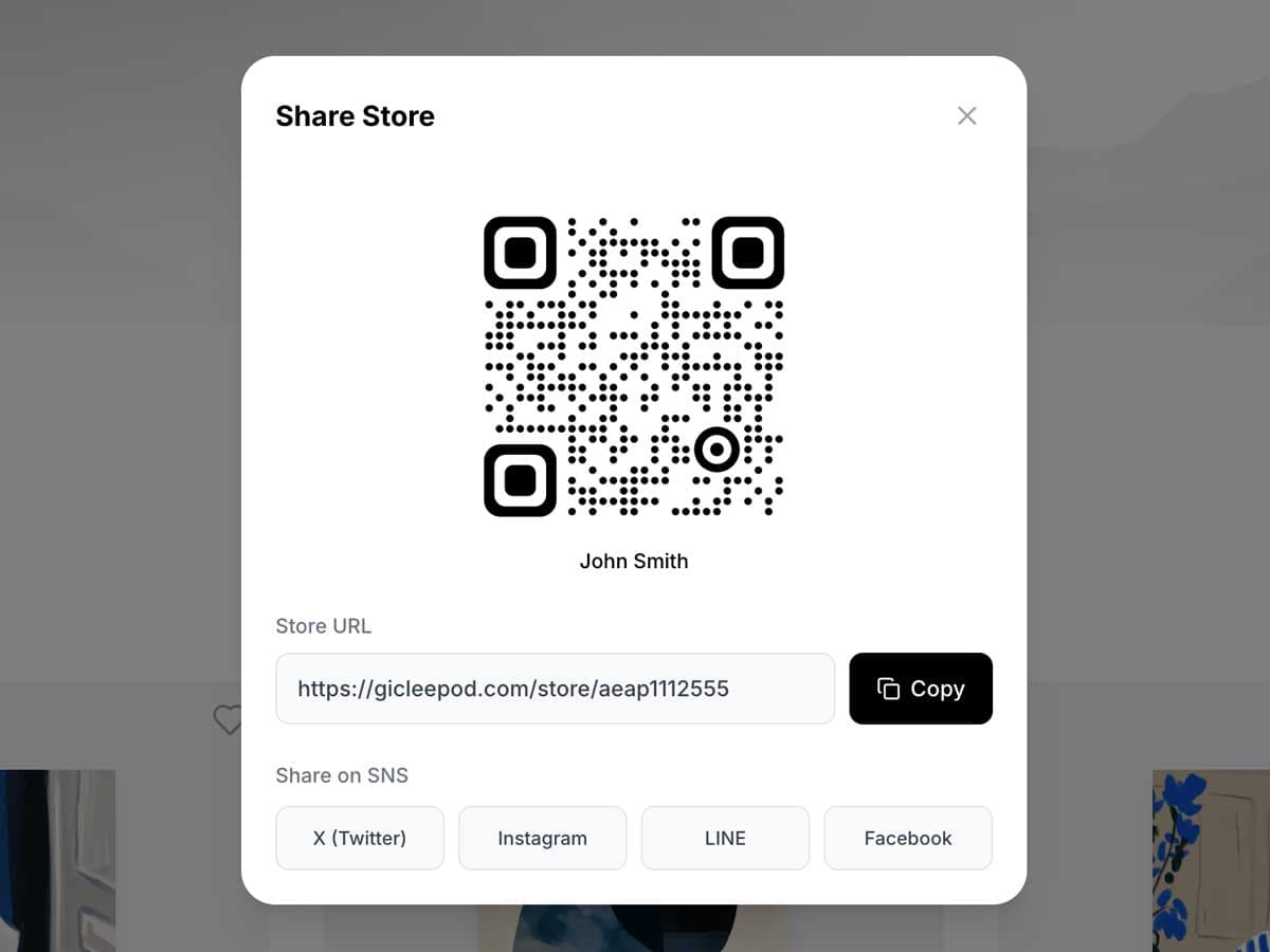 Smarter in-person events
with shop QR codes