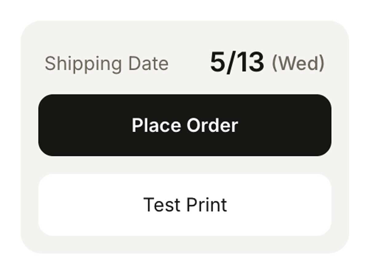 Test prints,
free of charge