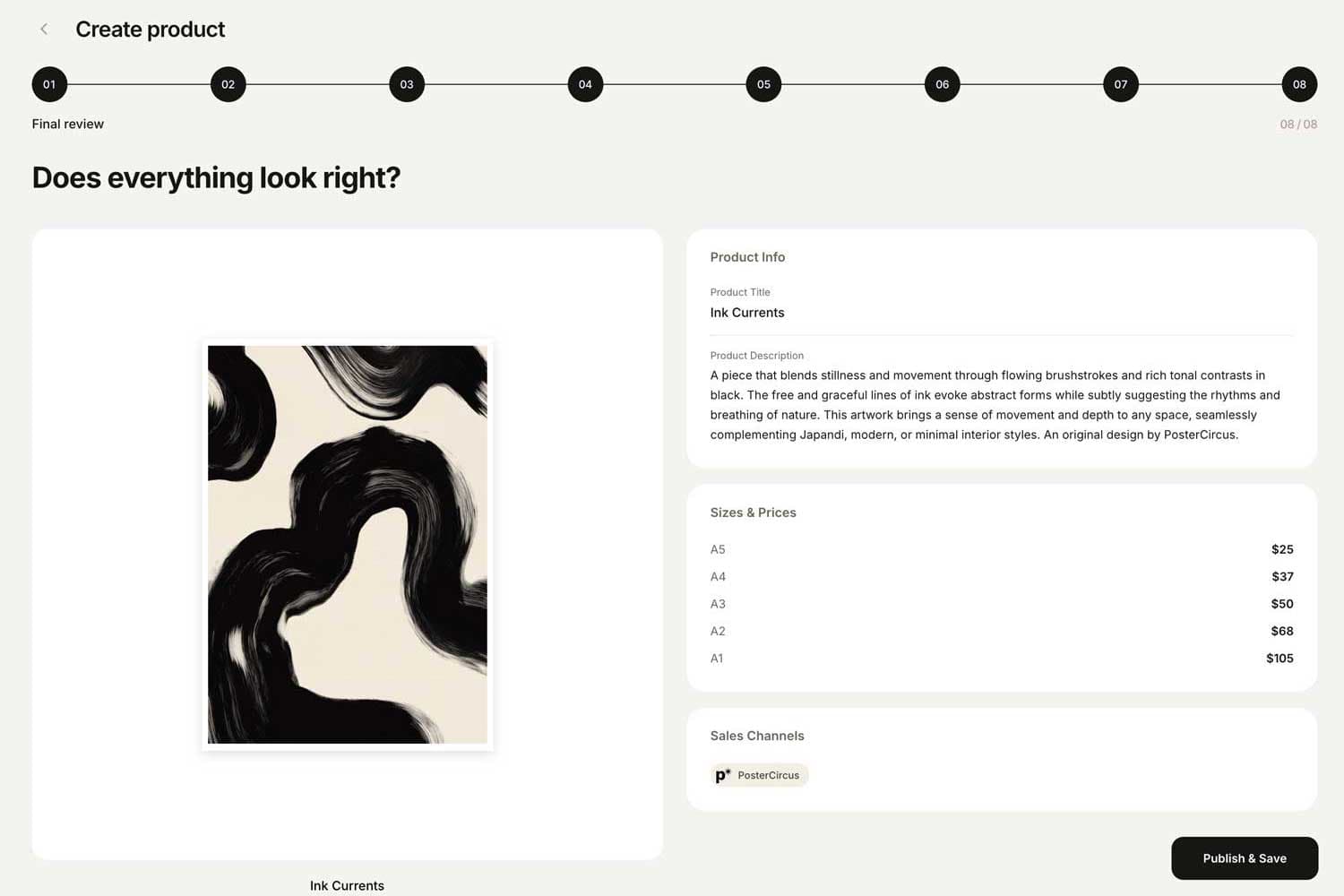 Check it over and publish