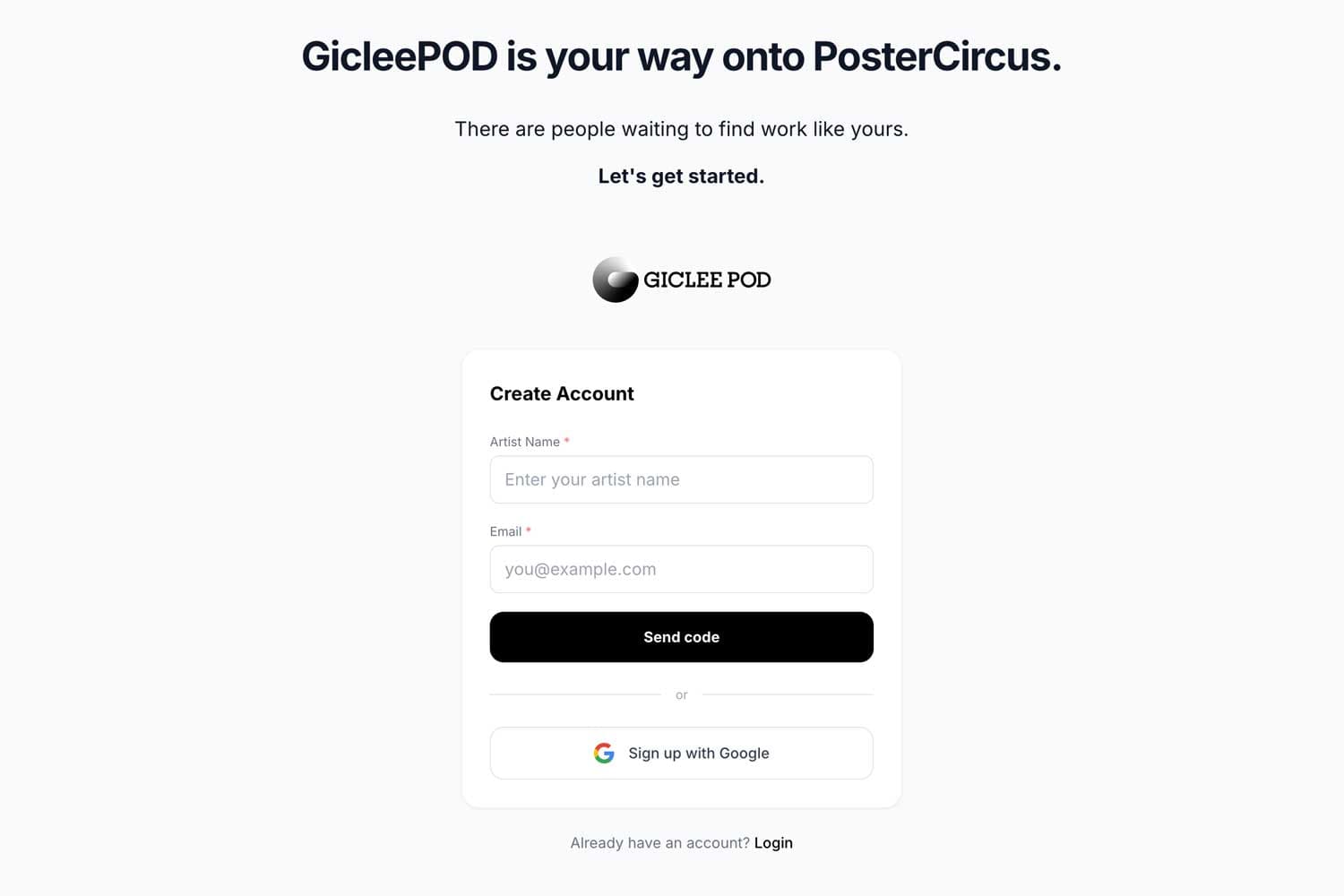 Sign up