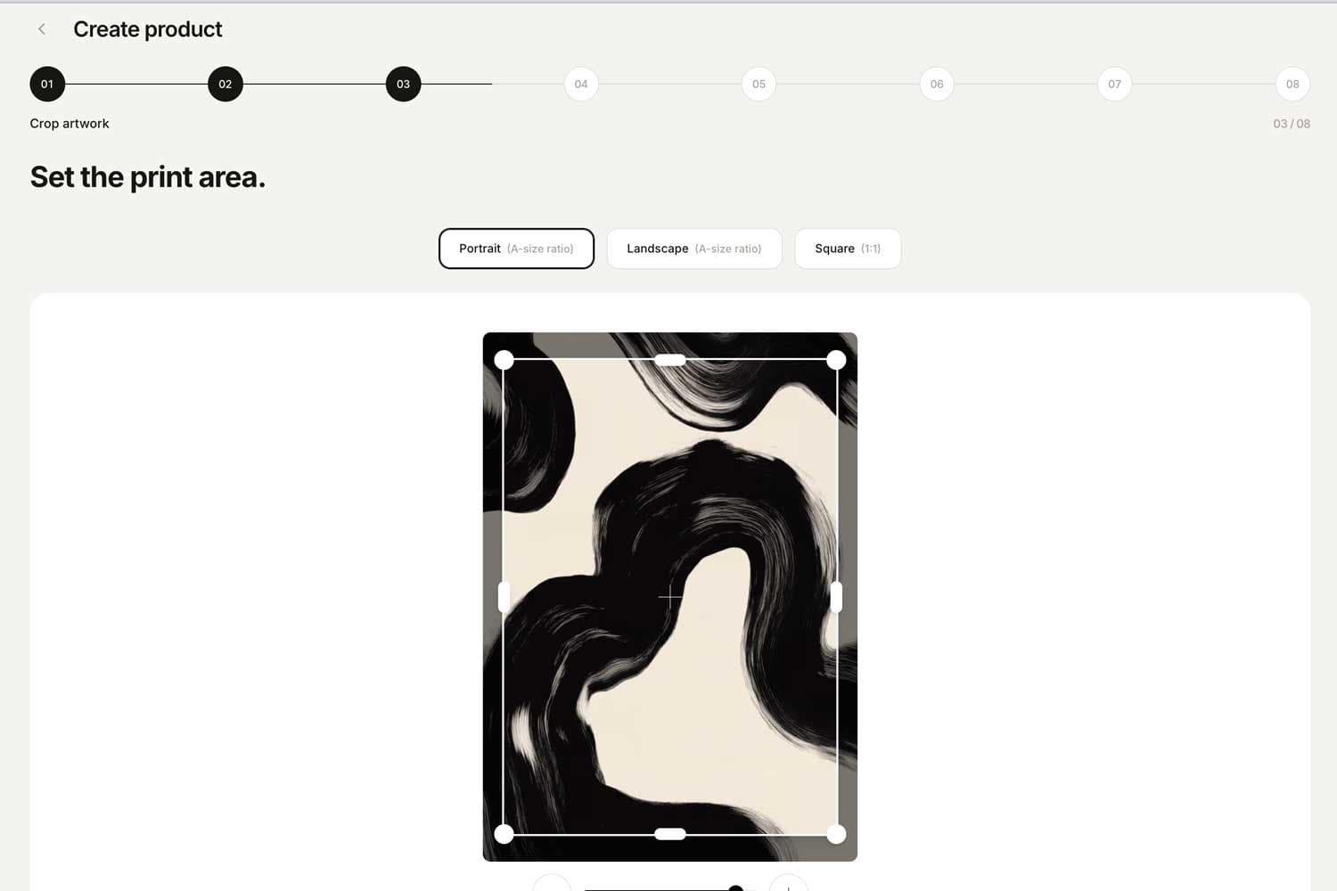 Set the print area